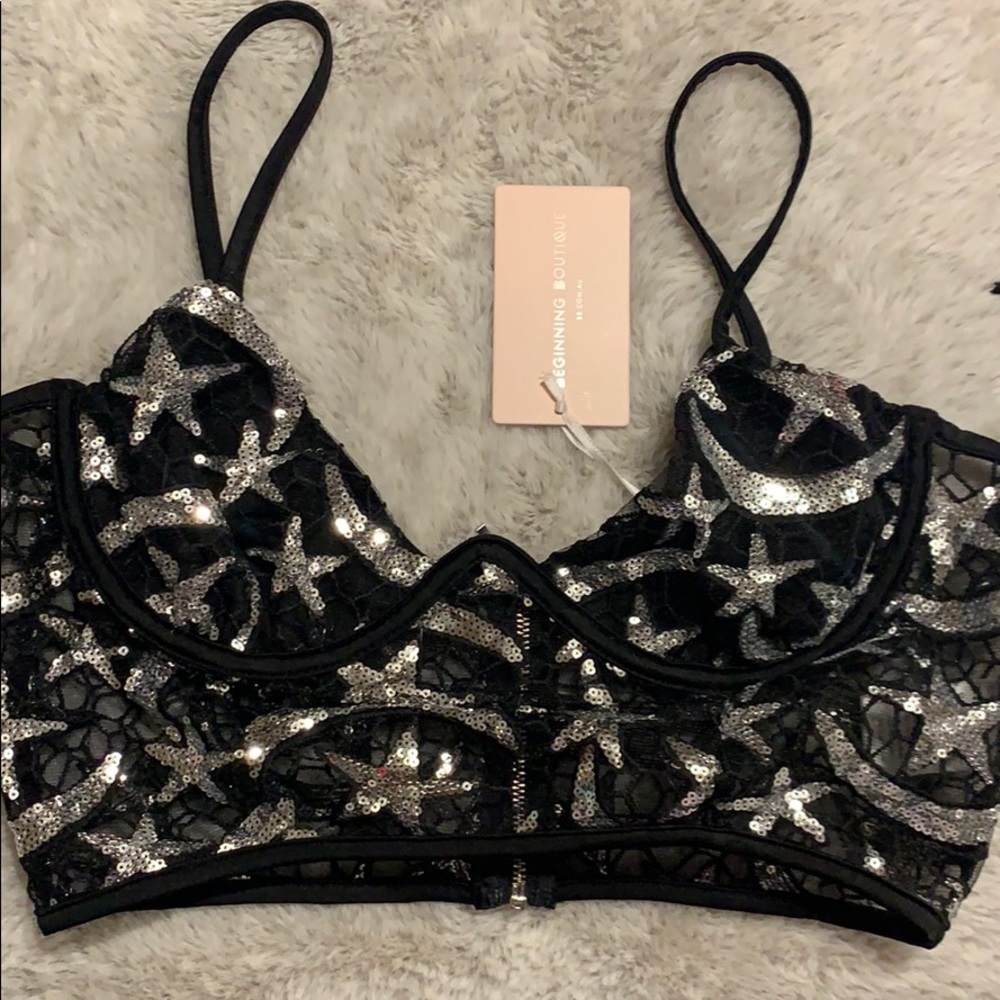 Star & Moon bustier top